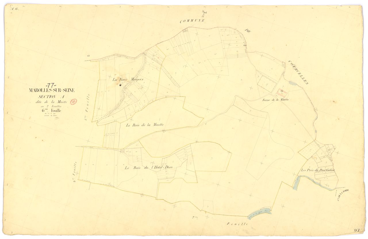 Section A dite de la Muette, en 7 feuilles, 6eme feuille