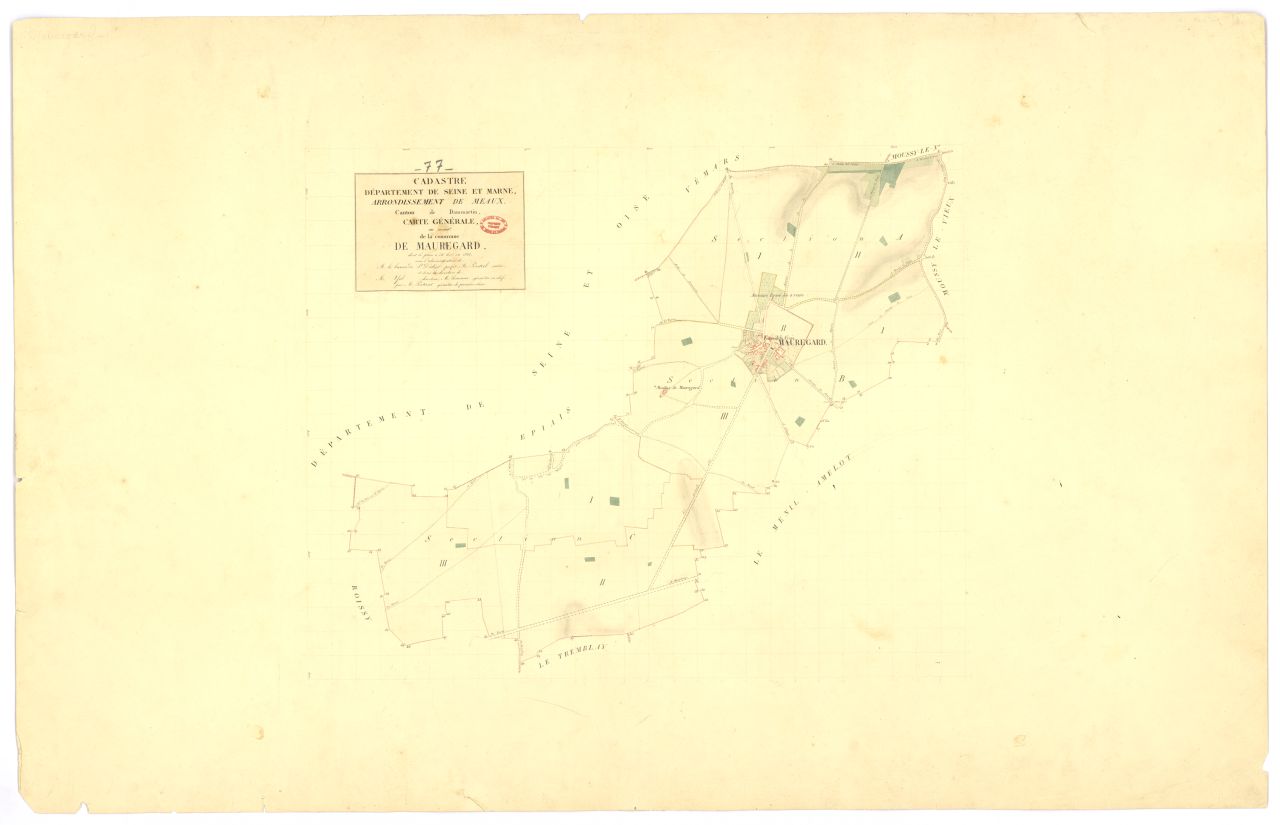 Tableau d'assemblage, 3 sections