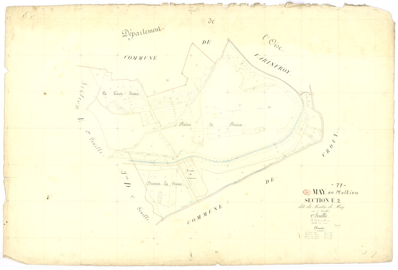 Section E dite du Moulin-de-May, en 2 feuilles, 2eme feuille