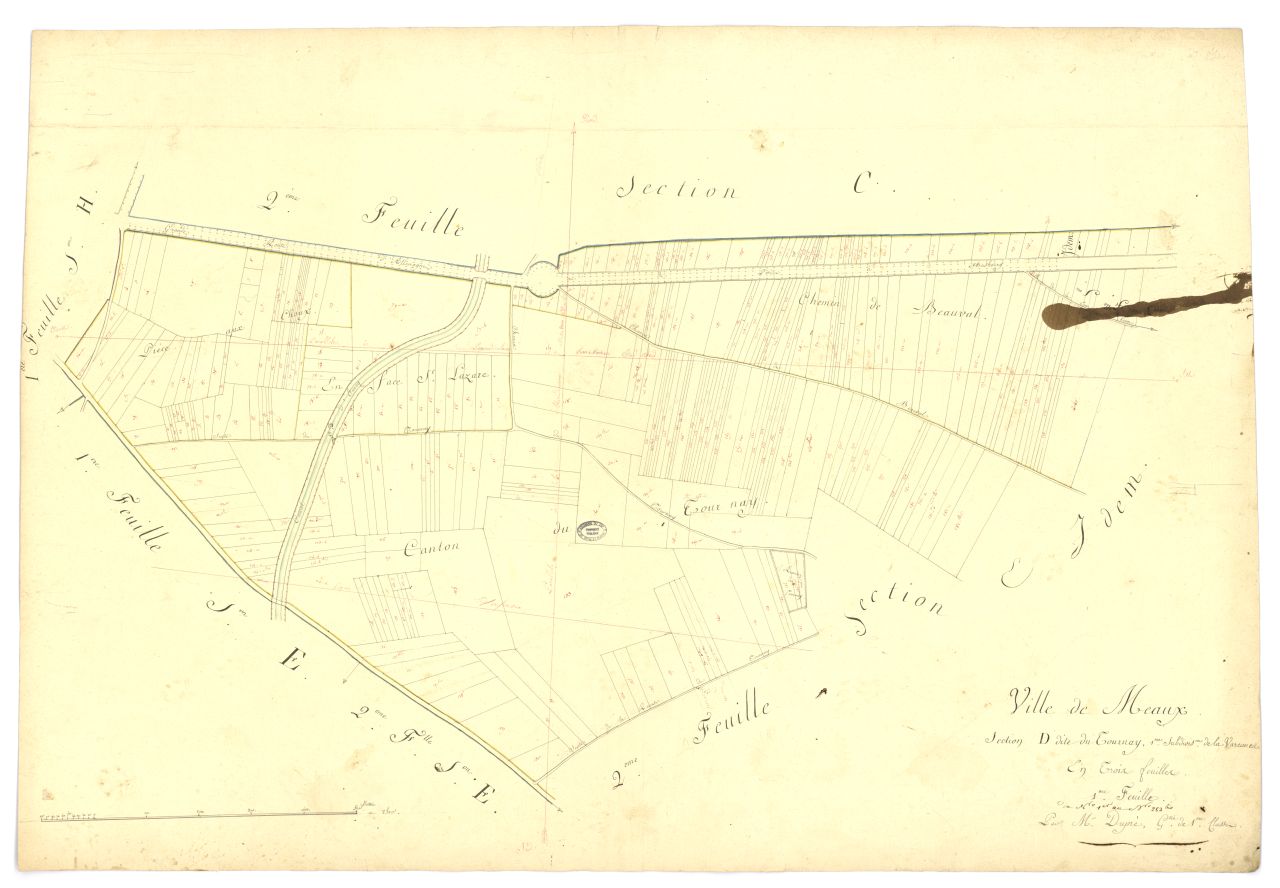 minute, section D, 1ere feuille