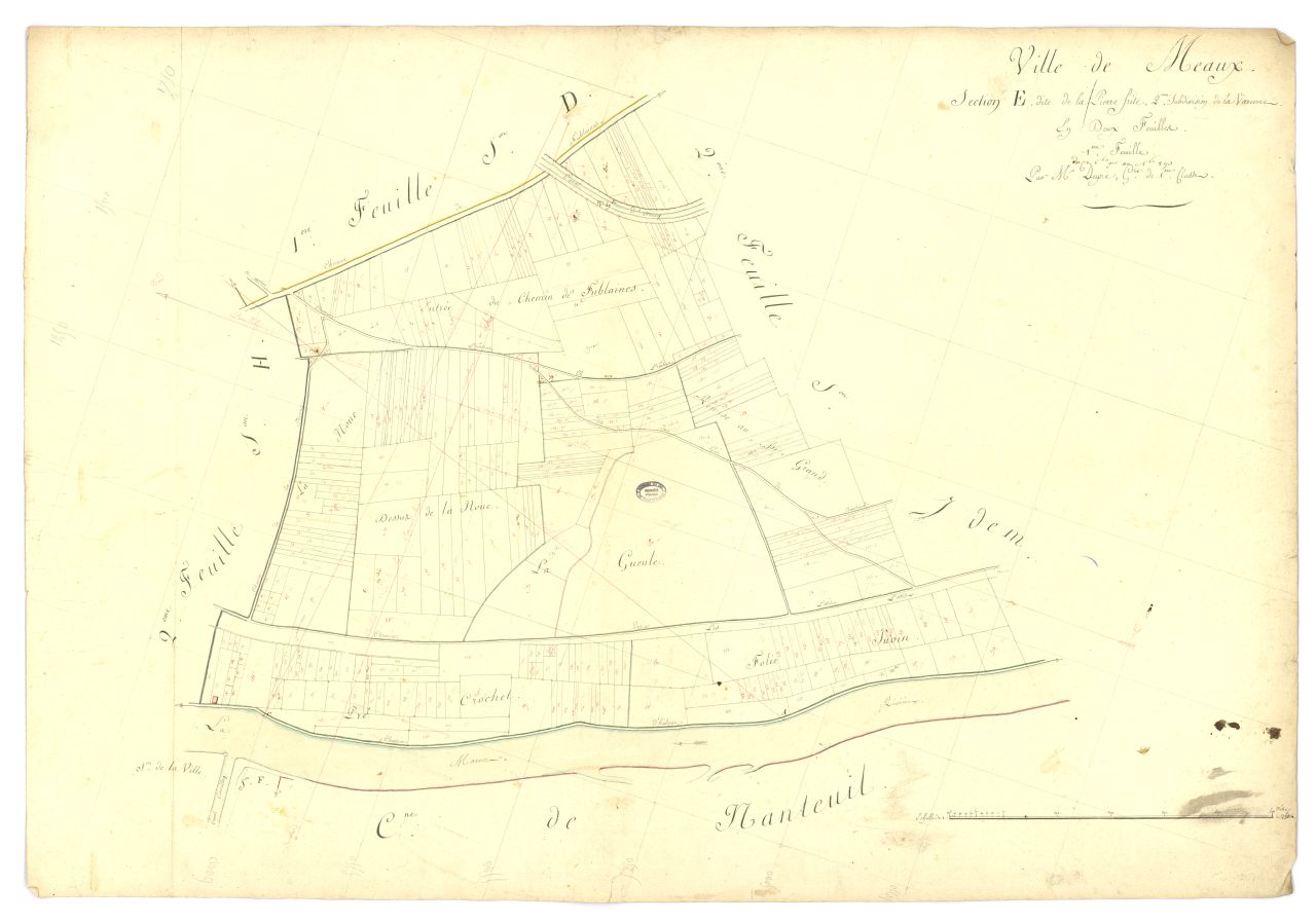 minute, section E, 1ere feuille