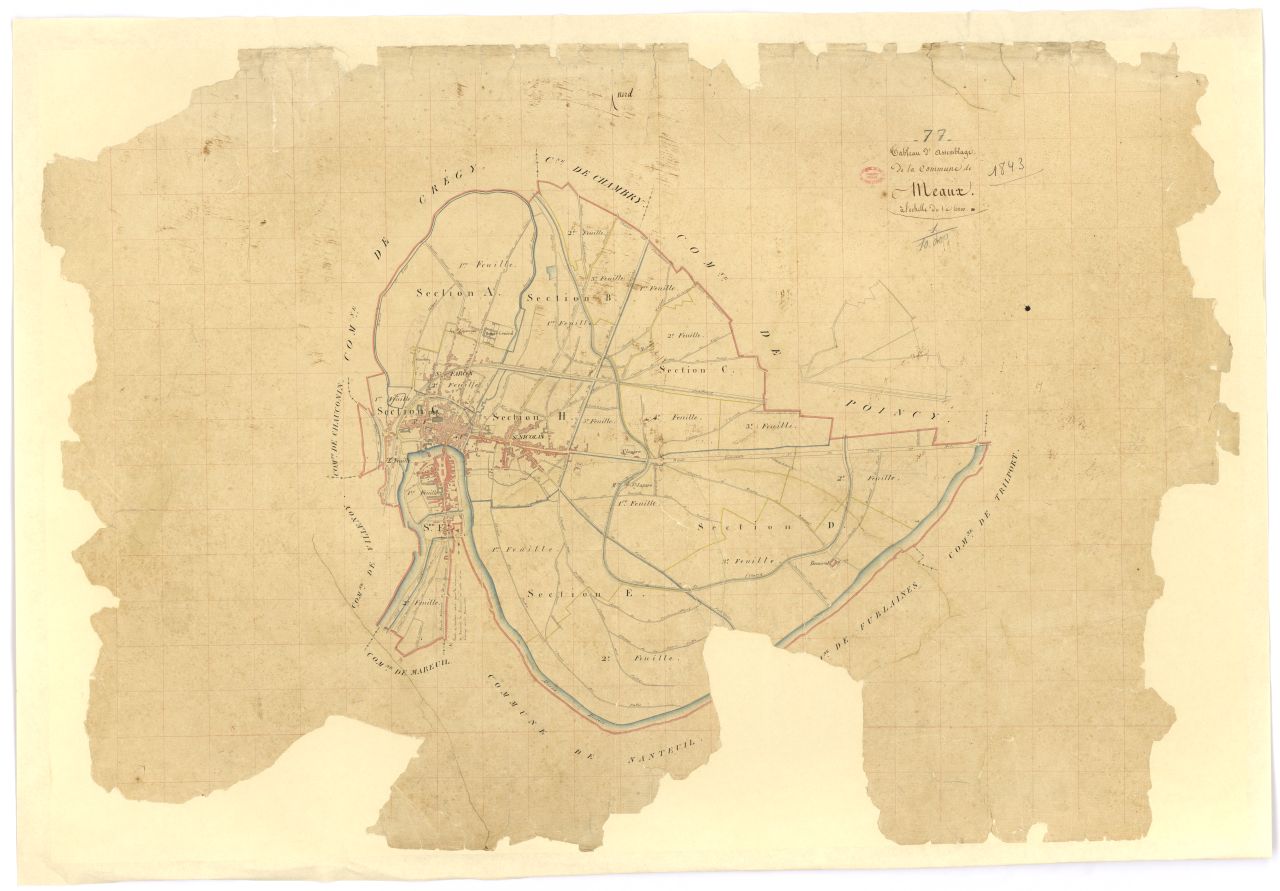 Section A dite de Saint-Faron, en 2 feuilles, 1ere feuille