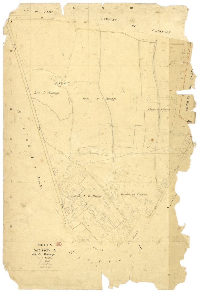 Section A dite de Montaigu, en 7 feuilles, 3eme feuille