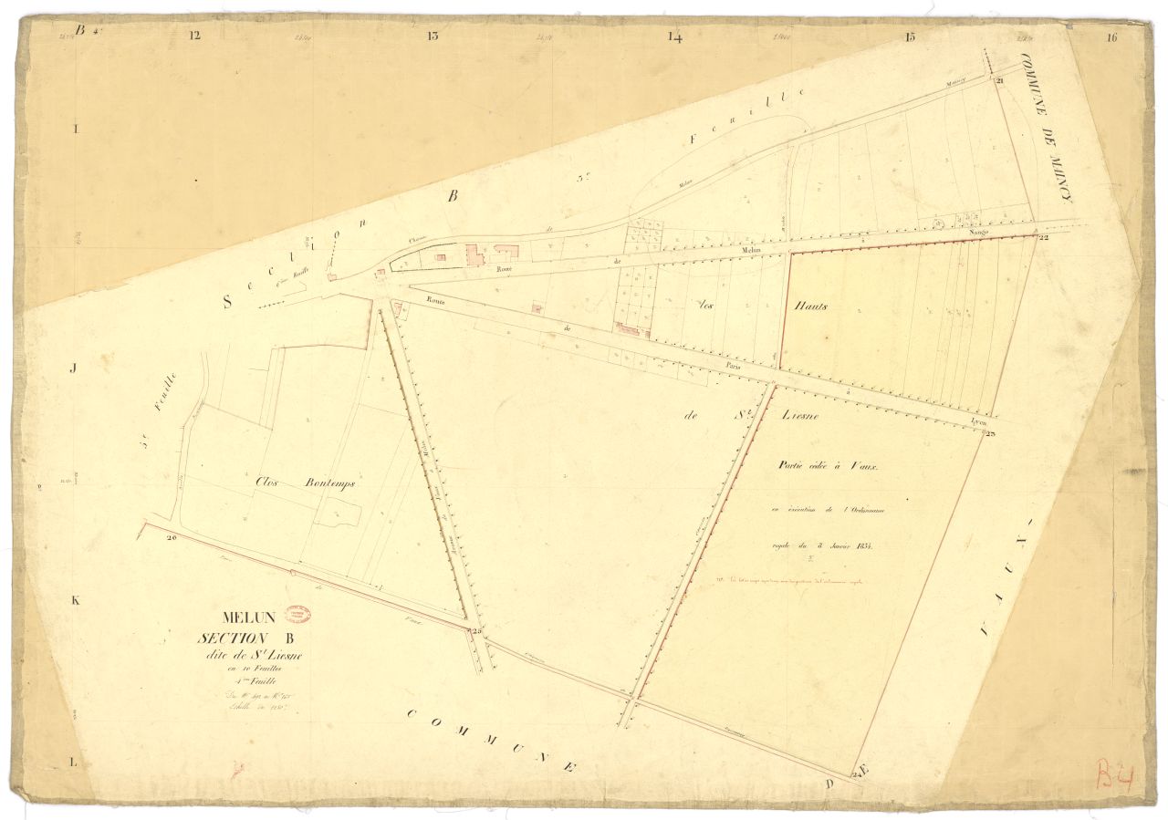 Section B dite de Saint-Liesne, en 10 feuilles, 4eme feuille