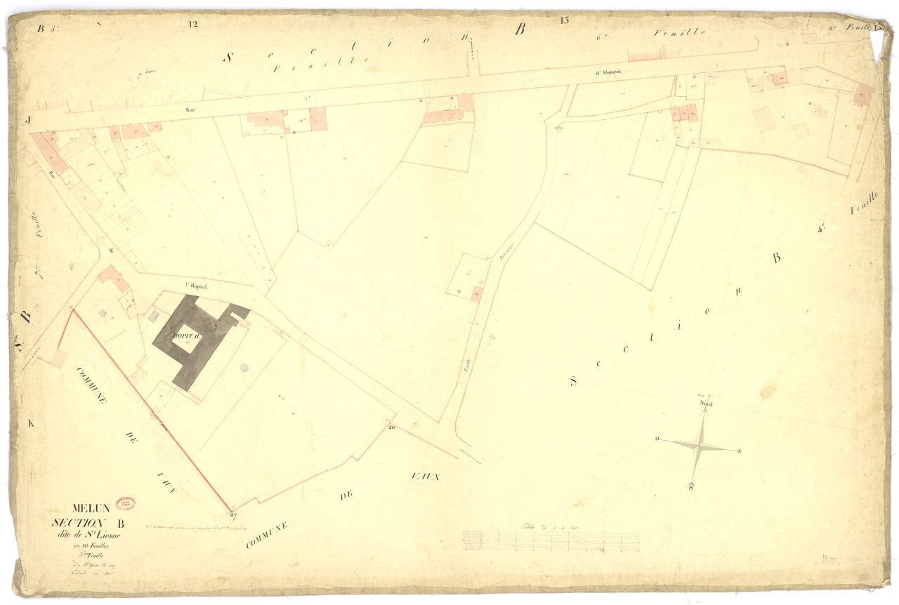 Section B dite de Saint-Liesne, en 10 feuilles, 5eme feuille