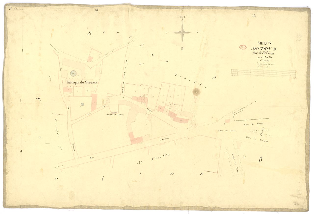 Section B dite de Saint-Liesne, en 10 feuilles, 6eme feuille