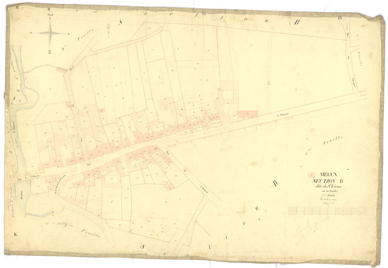 Section B dite de Saint-Liesne, en 10 feuilles, 7eme feuille