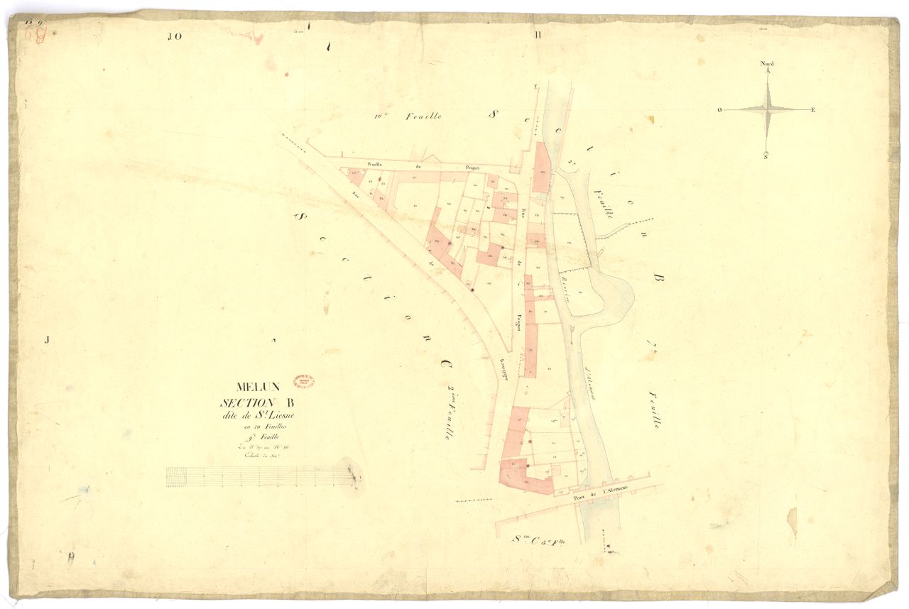 Section B dite de Saint-Liesne, en 10 feuilles, 9eme feuille