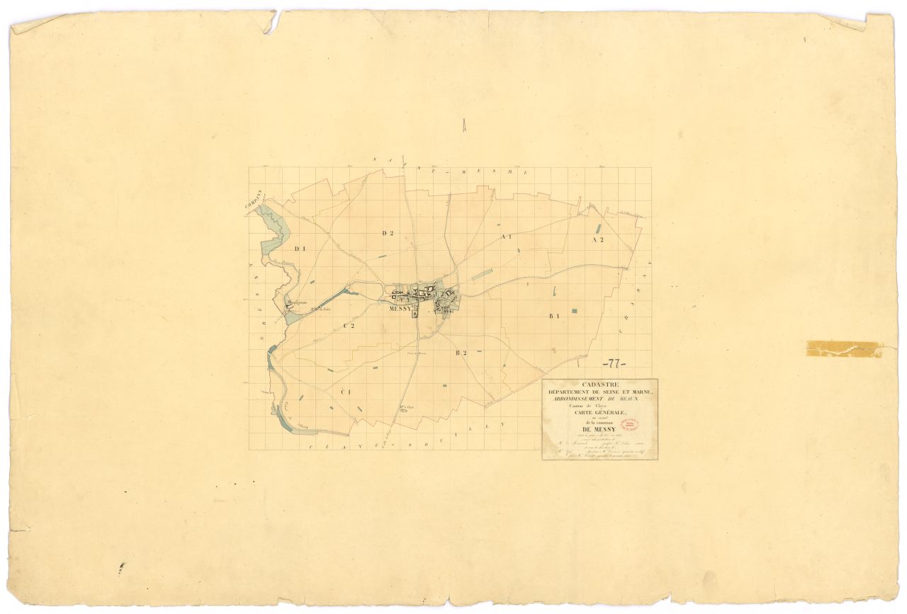 Tableau d'assemblage, 5 sections