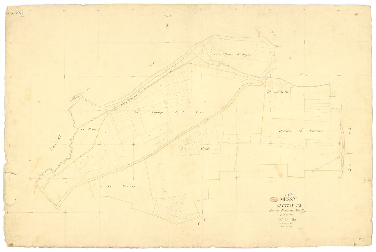 Section C dite des Fonds-de-Souilly, en 2 feuilles, 2eme feuille