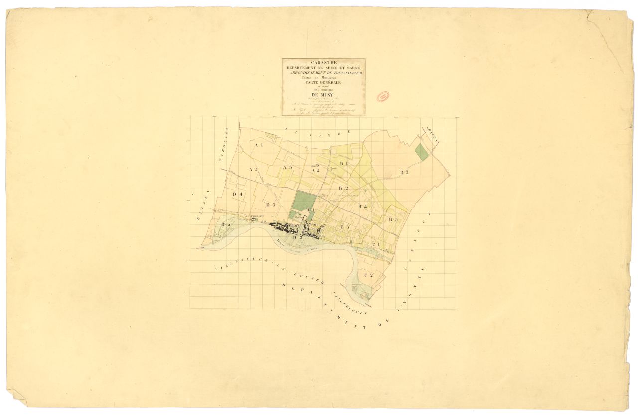 Tableau d'assemblage, 4 sections