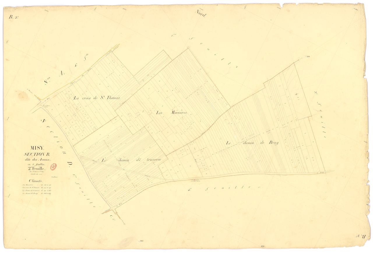 Section B dite d'Avaux, en 5 feuilles, 2eme feuille