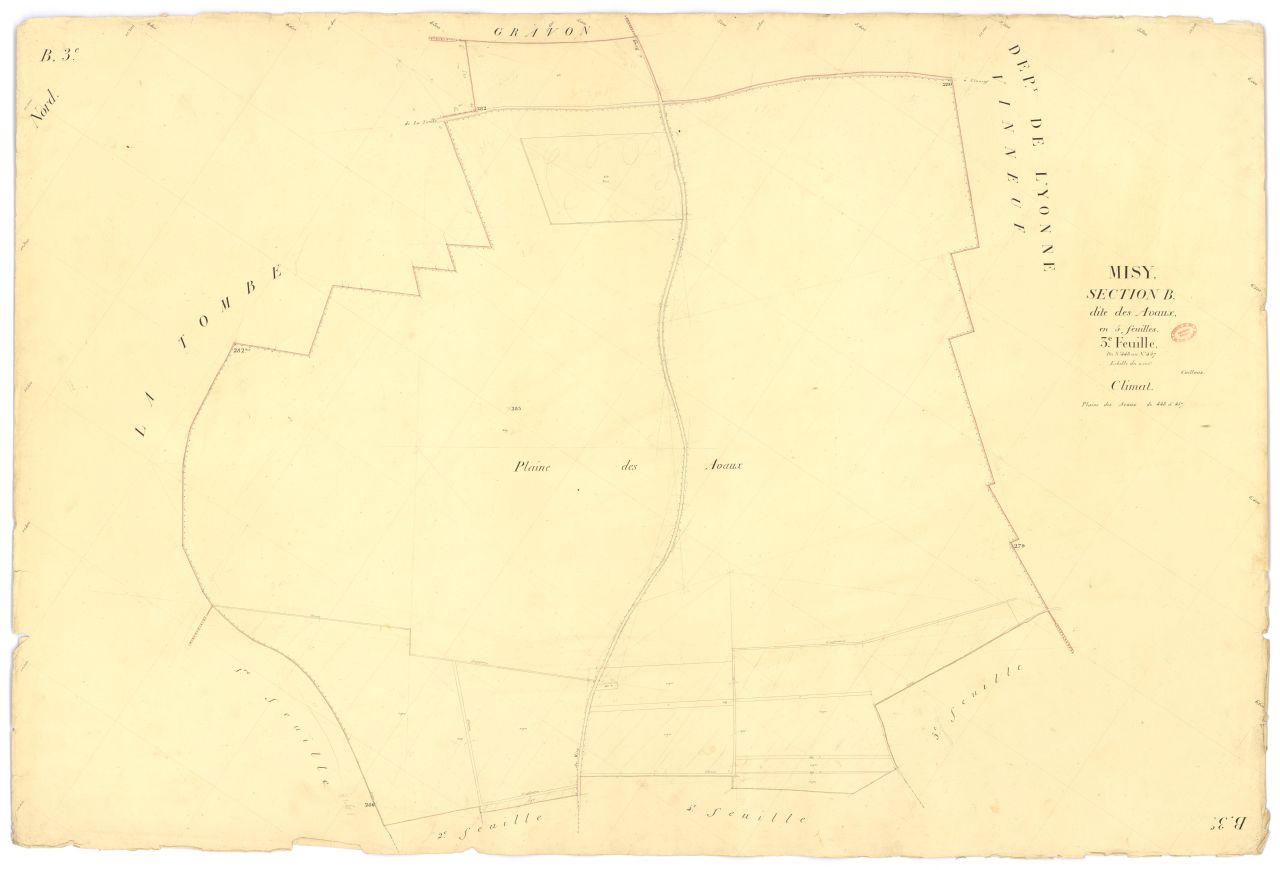 Section B dite d'Avaux, en 5 feuilles, 3eme feuille