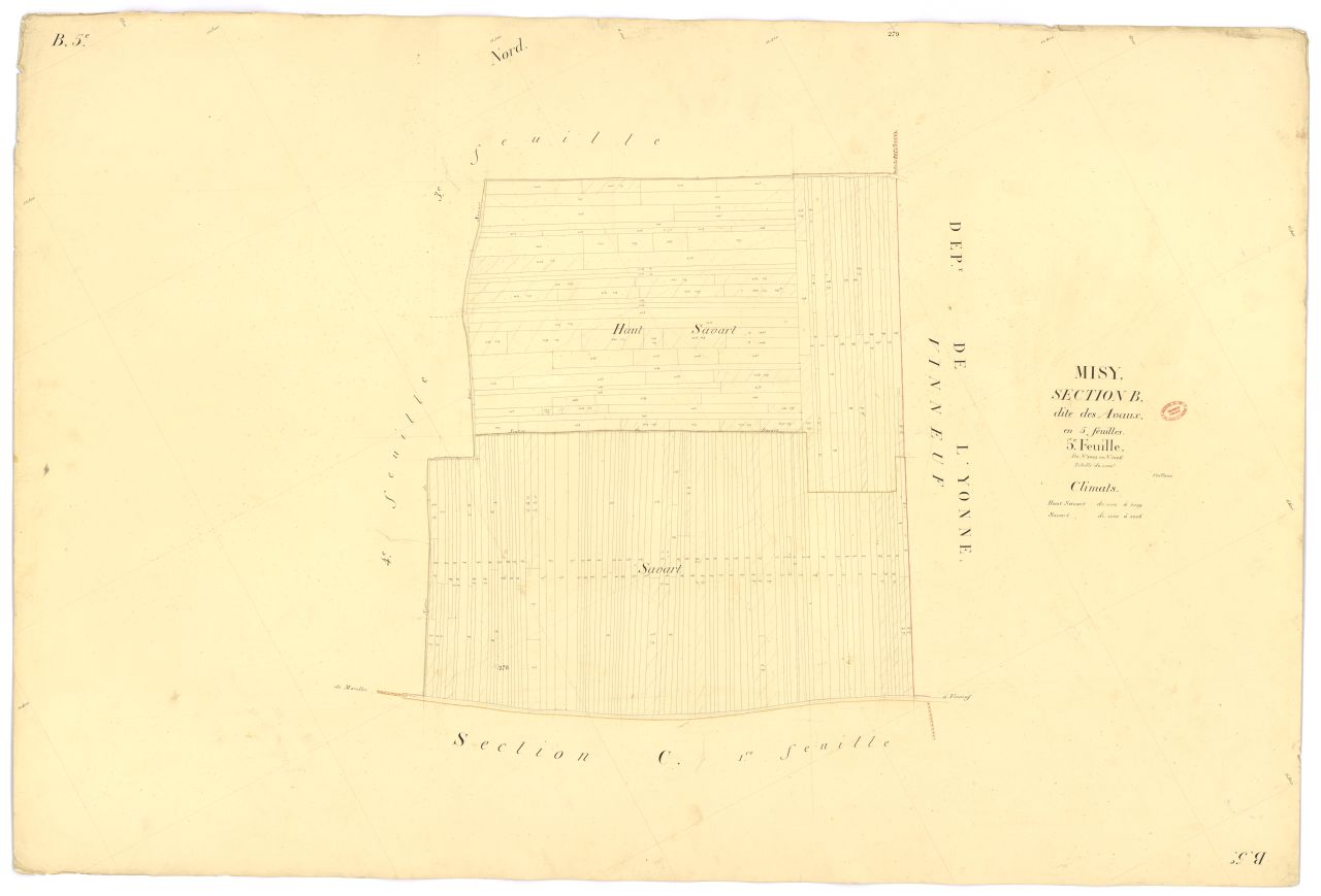 Section B dite d'Avaux, en 5 feuilles, 5eme feuille