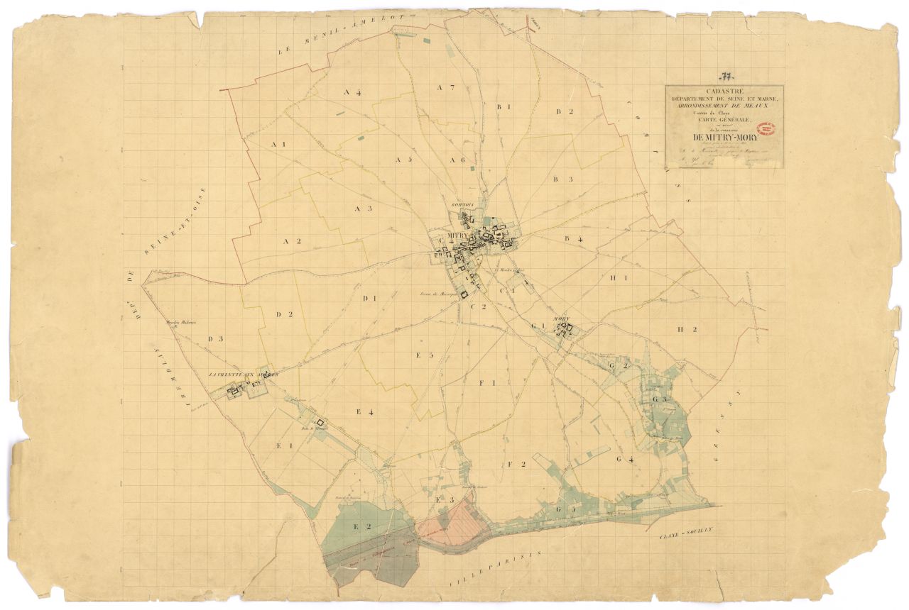 Tableau d'assemblage, 8 sections