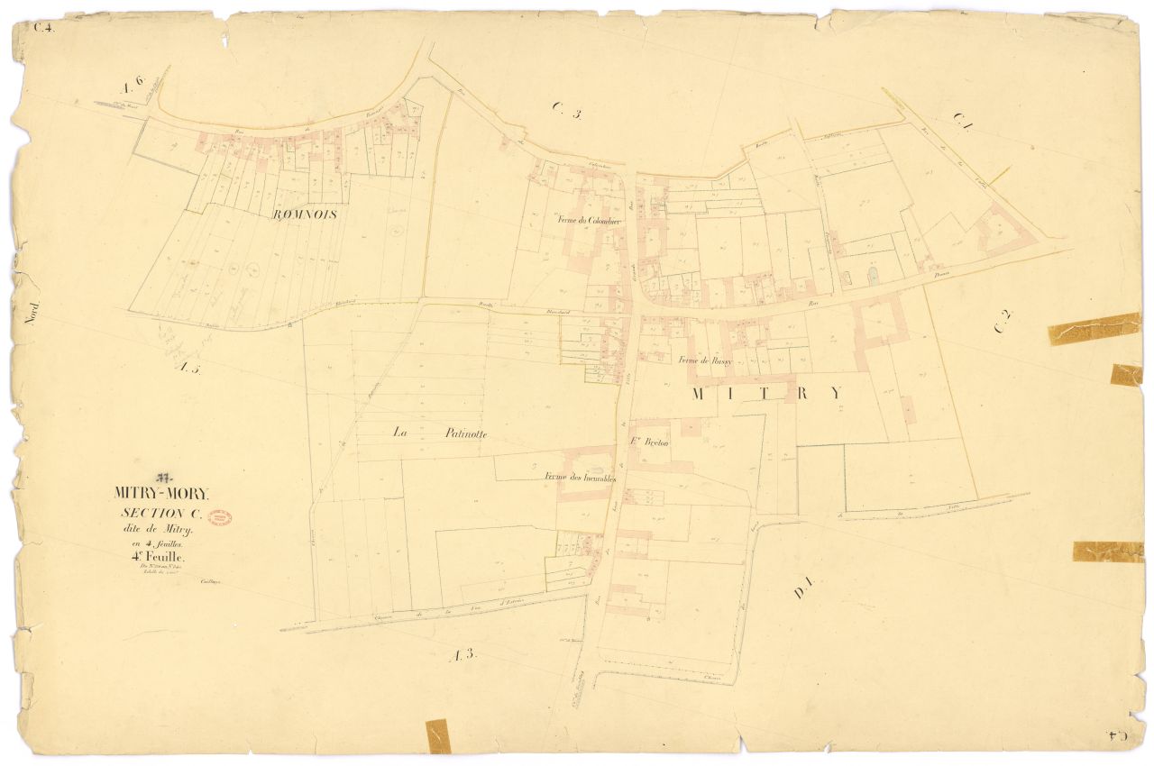 Section C dite de Mitry, en 4 feuilles, 4eme feuille