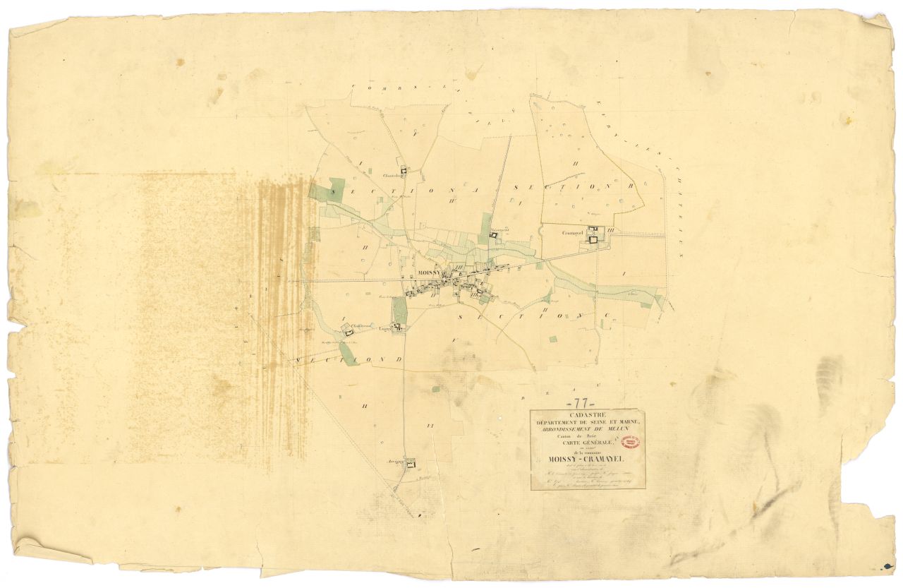 Tableau d'assemblage, 4 sections