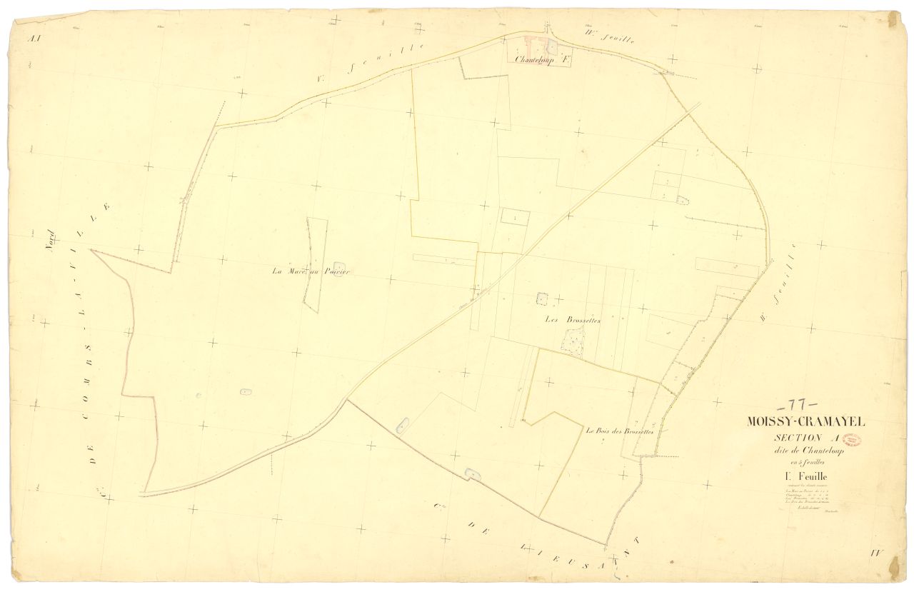 Section A dite de Chanteloup, en 5 feuilles, 1ere feuille