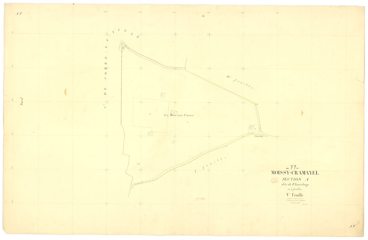 Section A dite de Chanteloup, en 5 feuilles, 5eme feuille