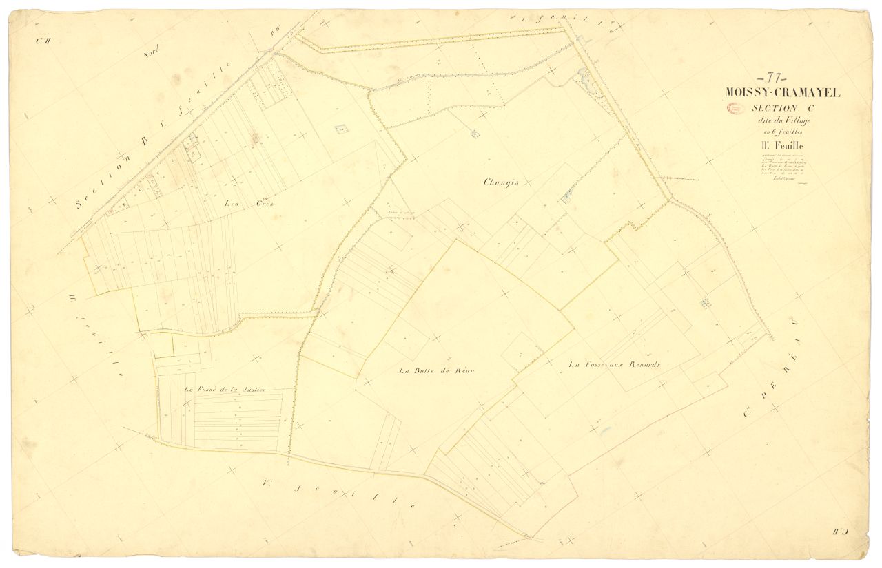 Section C dite du Village, en 6 feuilles, 2eme feuille