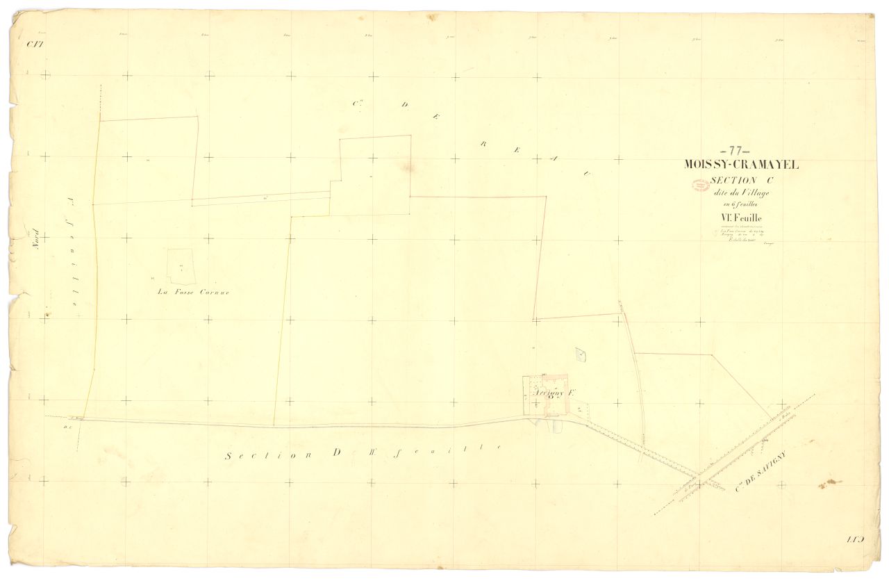 Section C dite du Village, en 6 feuilles, 6eme feuille