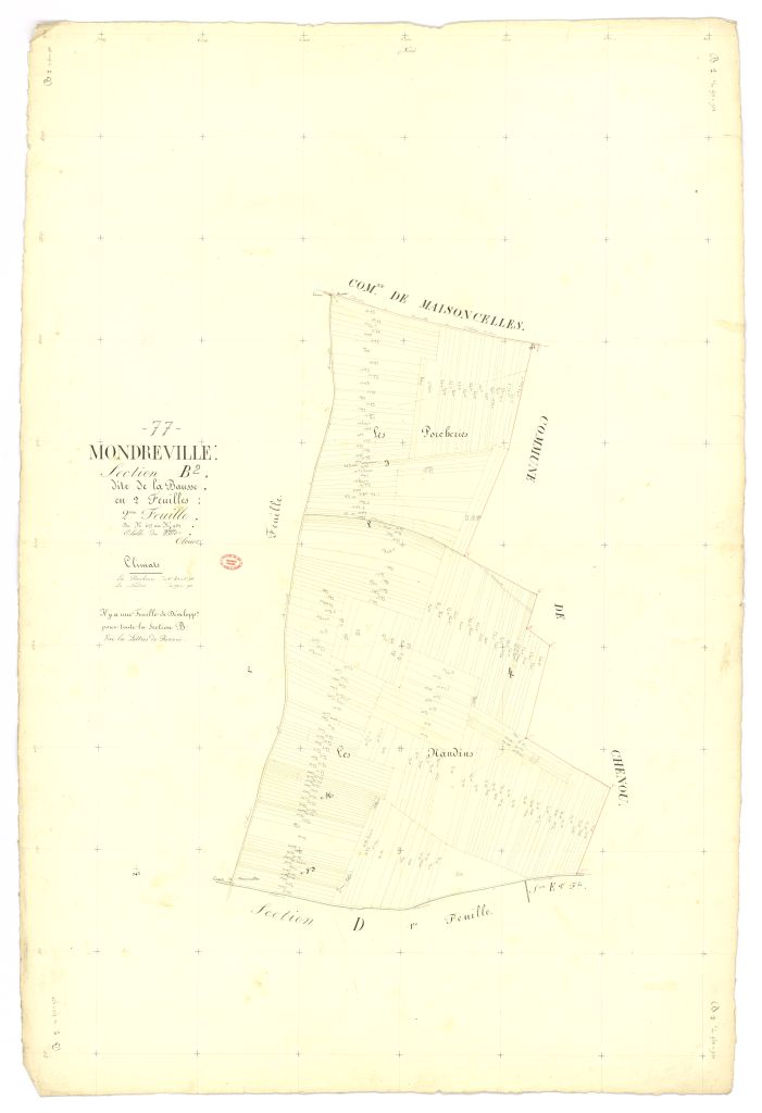 Section B dite de Bausse, en 2 feuilles, 2eme feuille