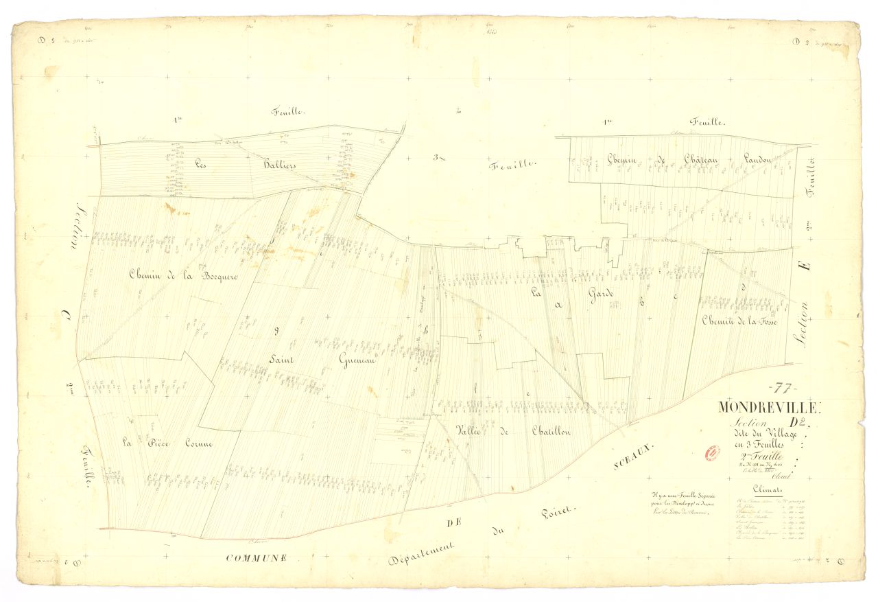 Section D dite du Village, en 3 feuilles, 2eme feuille