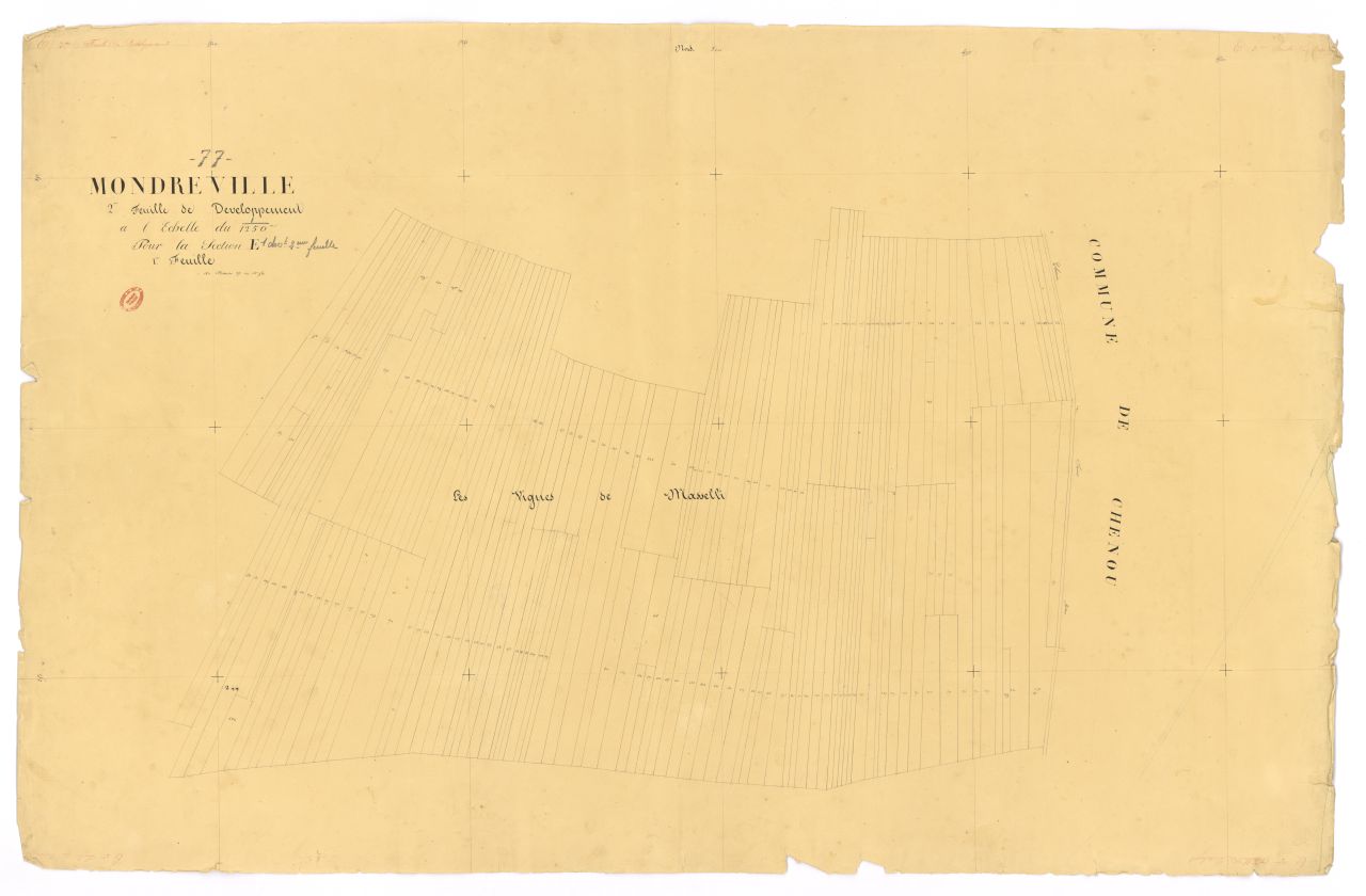 D�veloppement de la 1ere feuille de la section E (partie B)