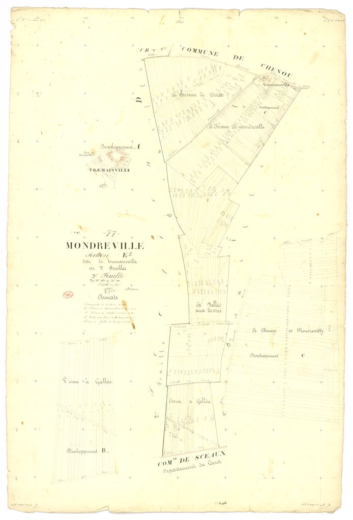 Section E dite de Tremainville, en 2 feuilles, 2eme feuille