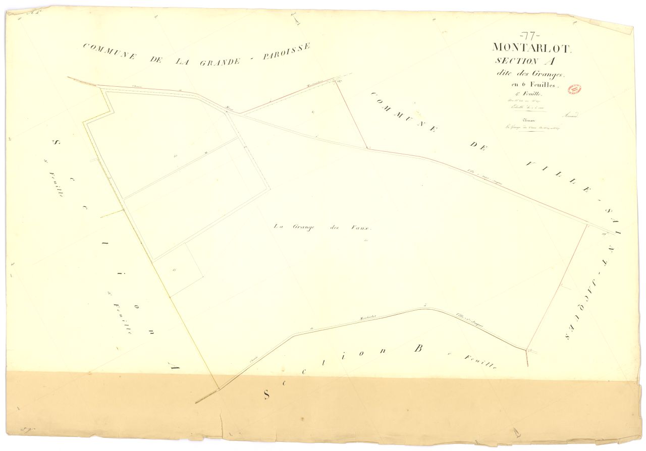 Section A dite des Granges, en 6 feuilles, 4eme feuille