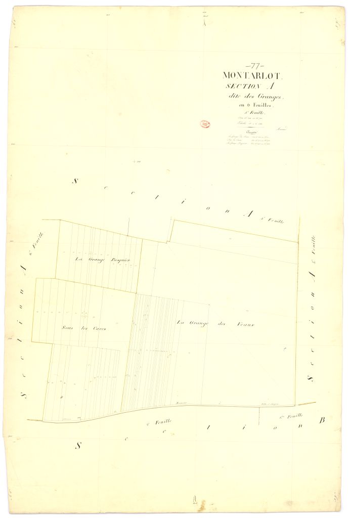 Section A dite des Granges, en 6 feuilles, 5eme feuille