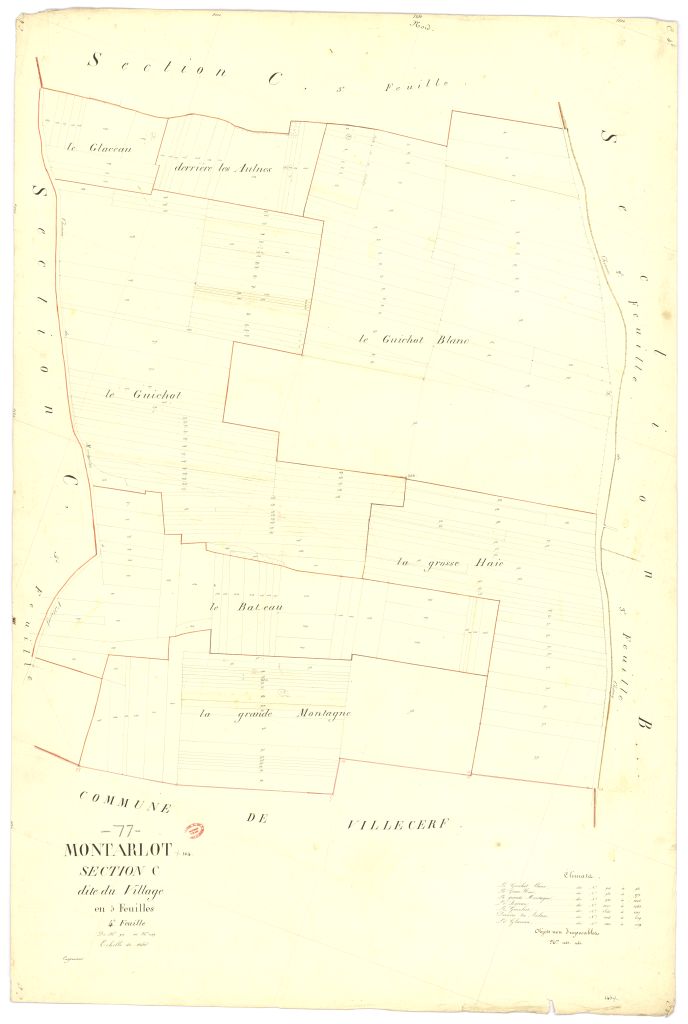 Section C dite du Village, en 5 feuilles, 4eme feuille