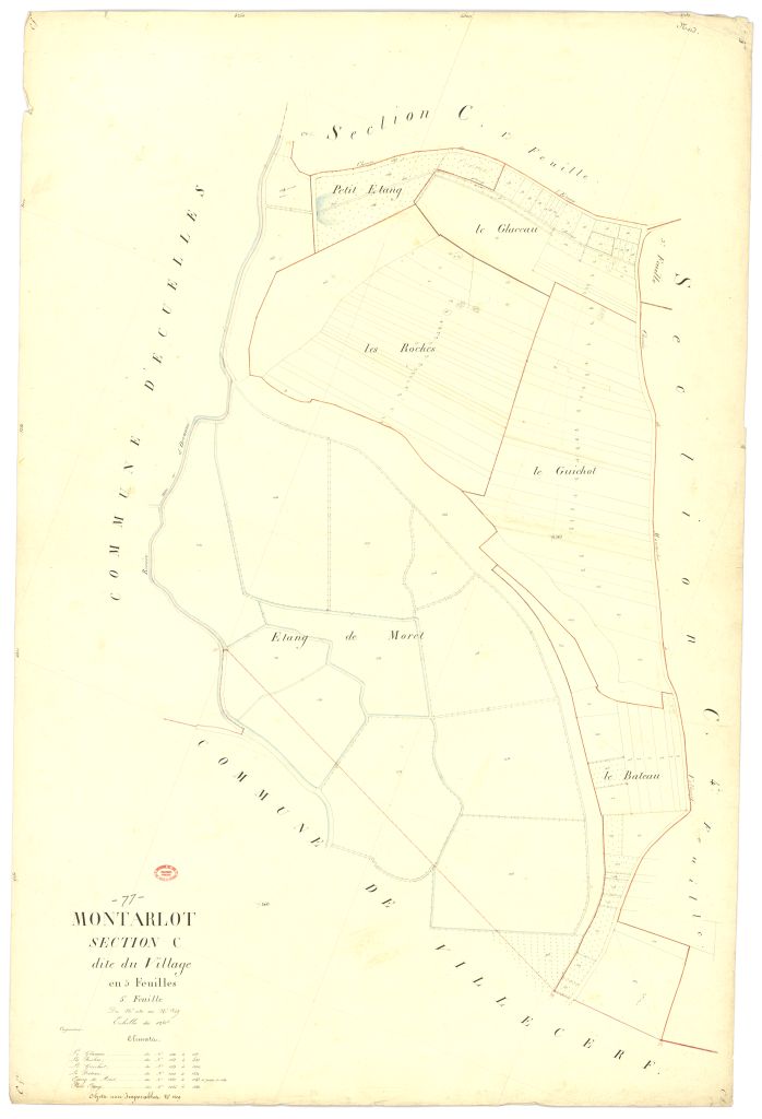 Section C dite du Village, en 5 feuilles, 5eme feuille