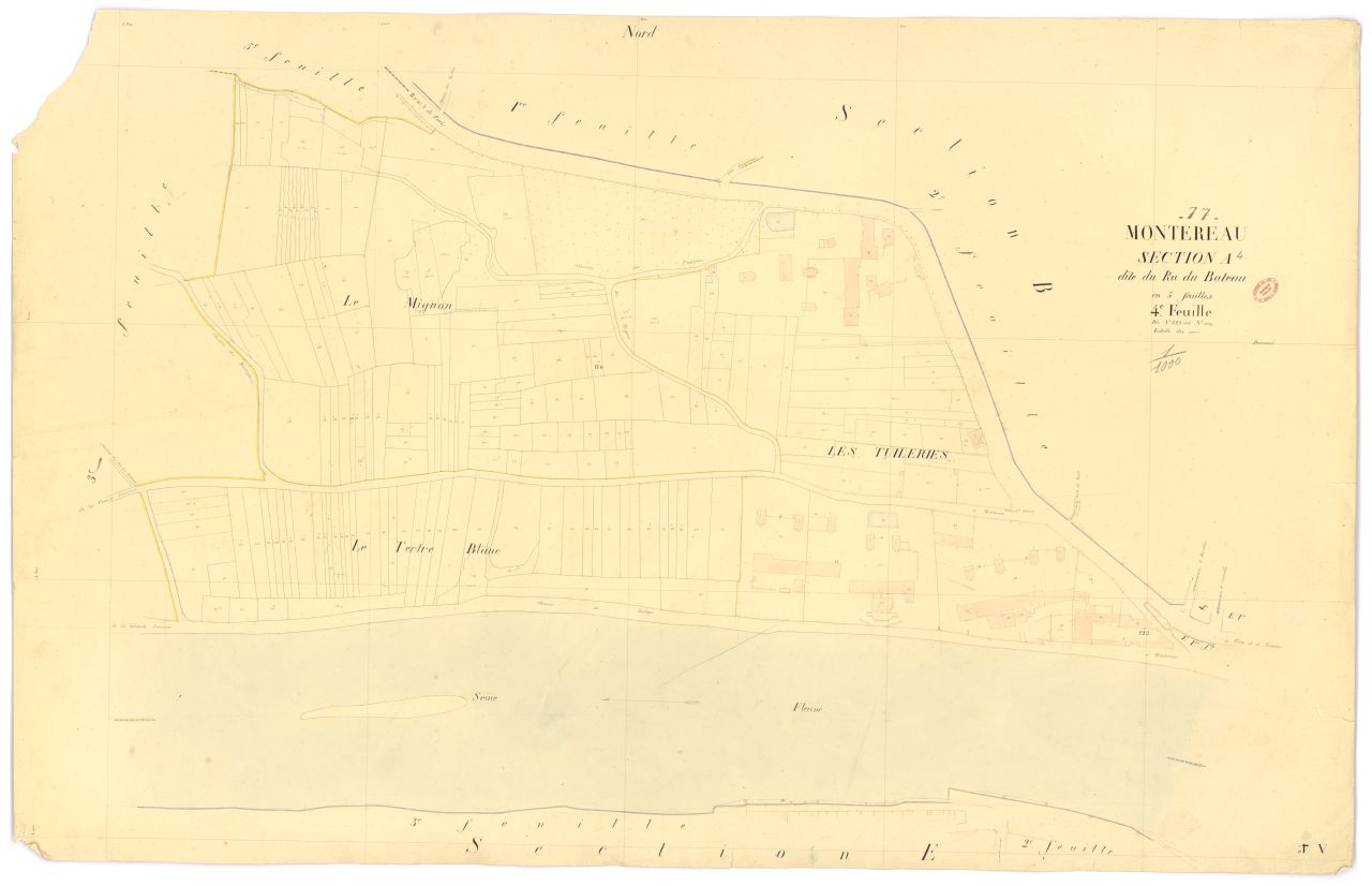 Section A dite du Ru-du-Bateau, en 5 feuilles, 4eme feuille