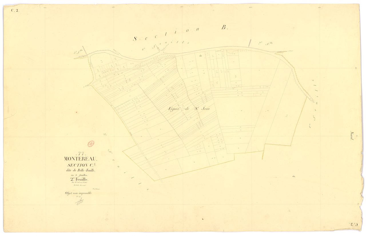 Section C dite de la Belle-Feuille, en 3 feuilles, 2eme feuille