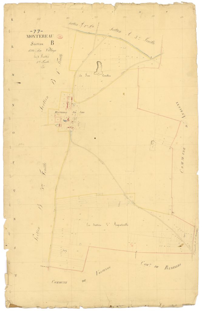 Section B dite du Village, en 3 feuilles, 2eme feuille