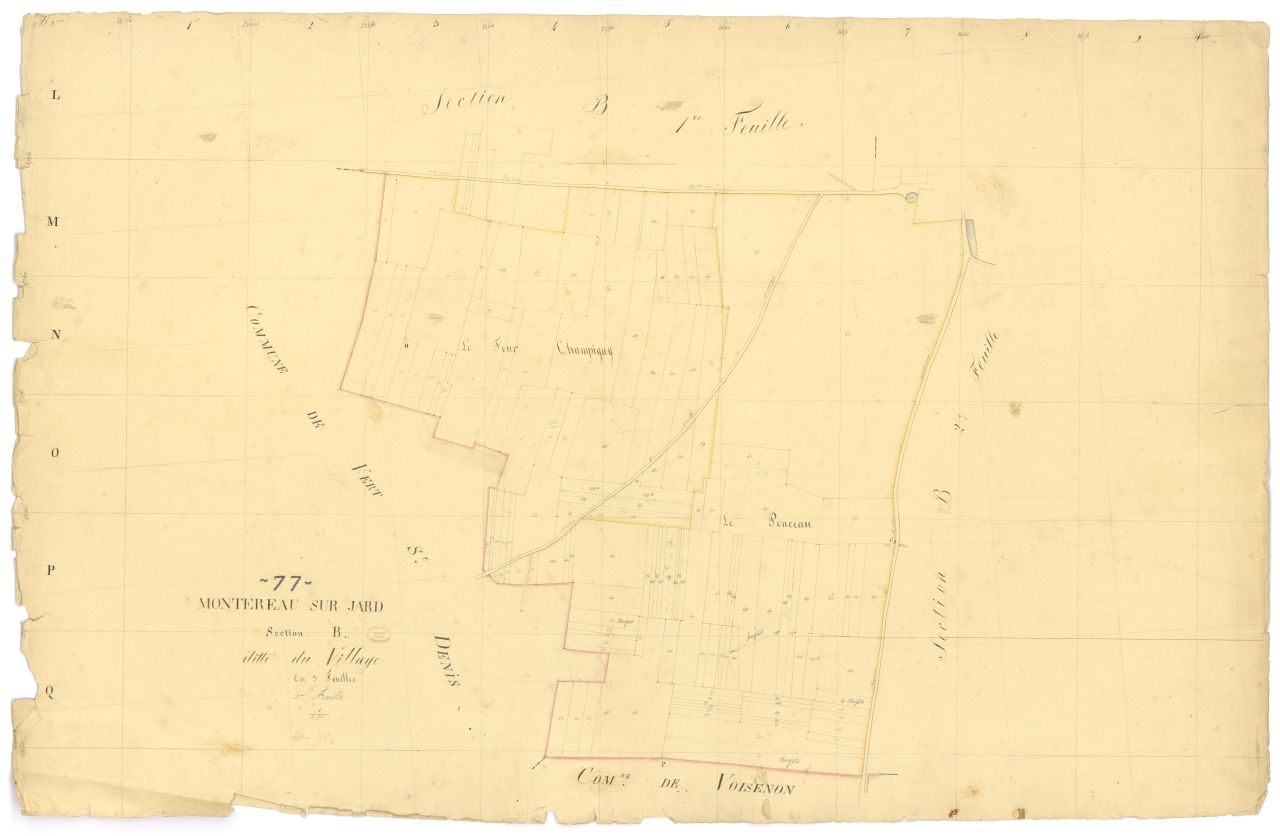 Section B dite du Village, en 3 feuilles, 3eme feuille