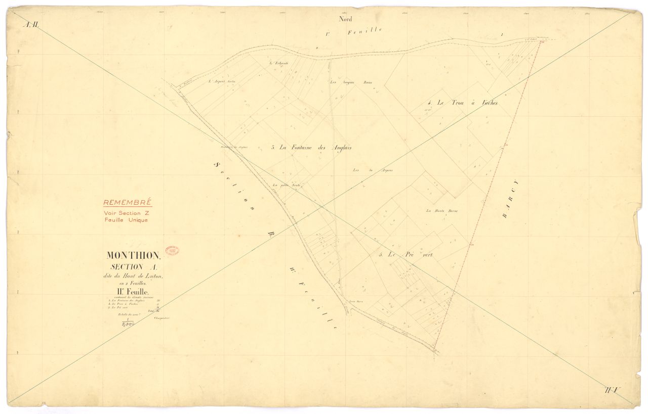 Section A dite du Haut-de-Luton, en 2 feuilles, 2eme feuille