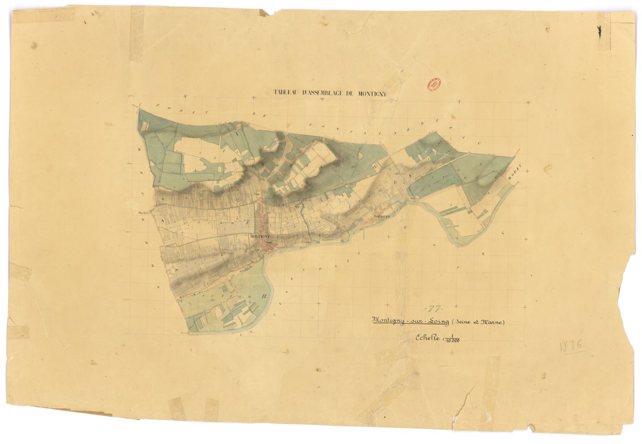 Tableau d'assemblage, 8 sections