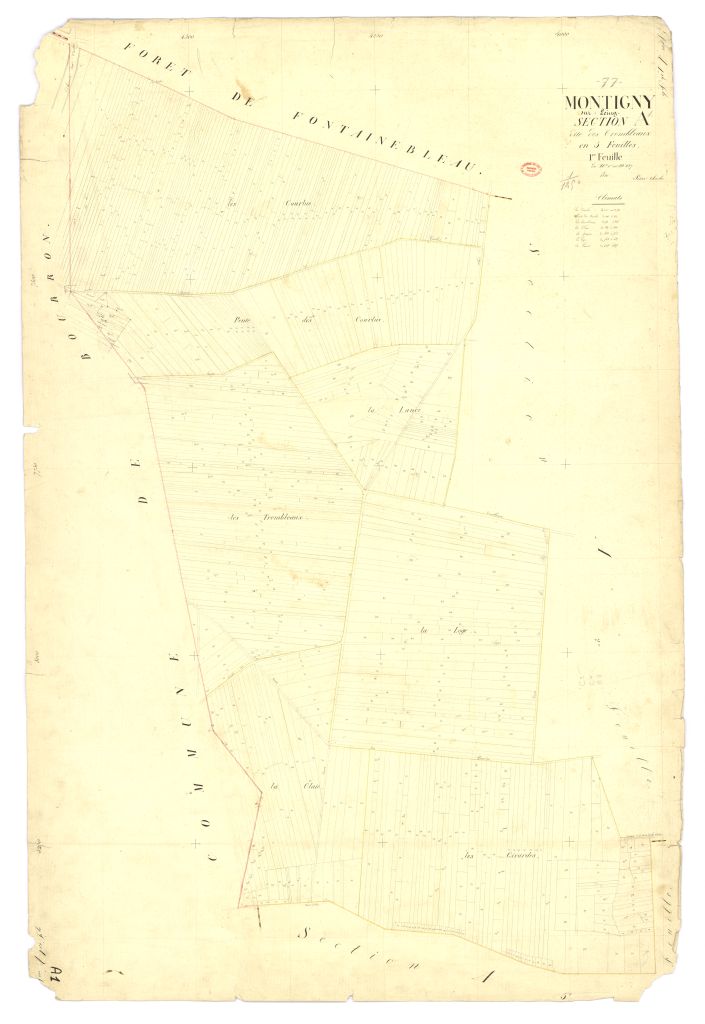 Section A dite de Trembleaux, en 5 feuilles, 1ere feuille