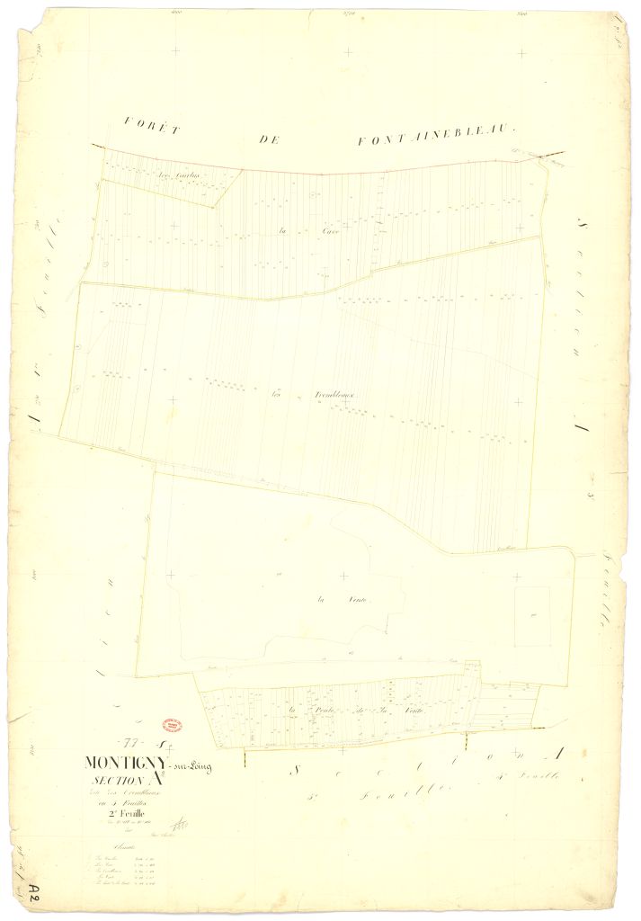 Section A dite de Trembleaux, en 5 feuilles, 2eme feuille