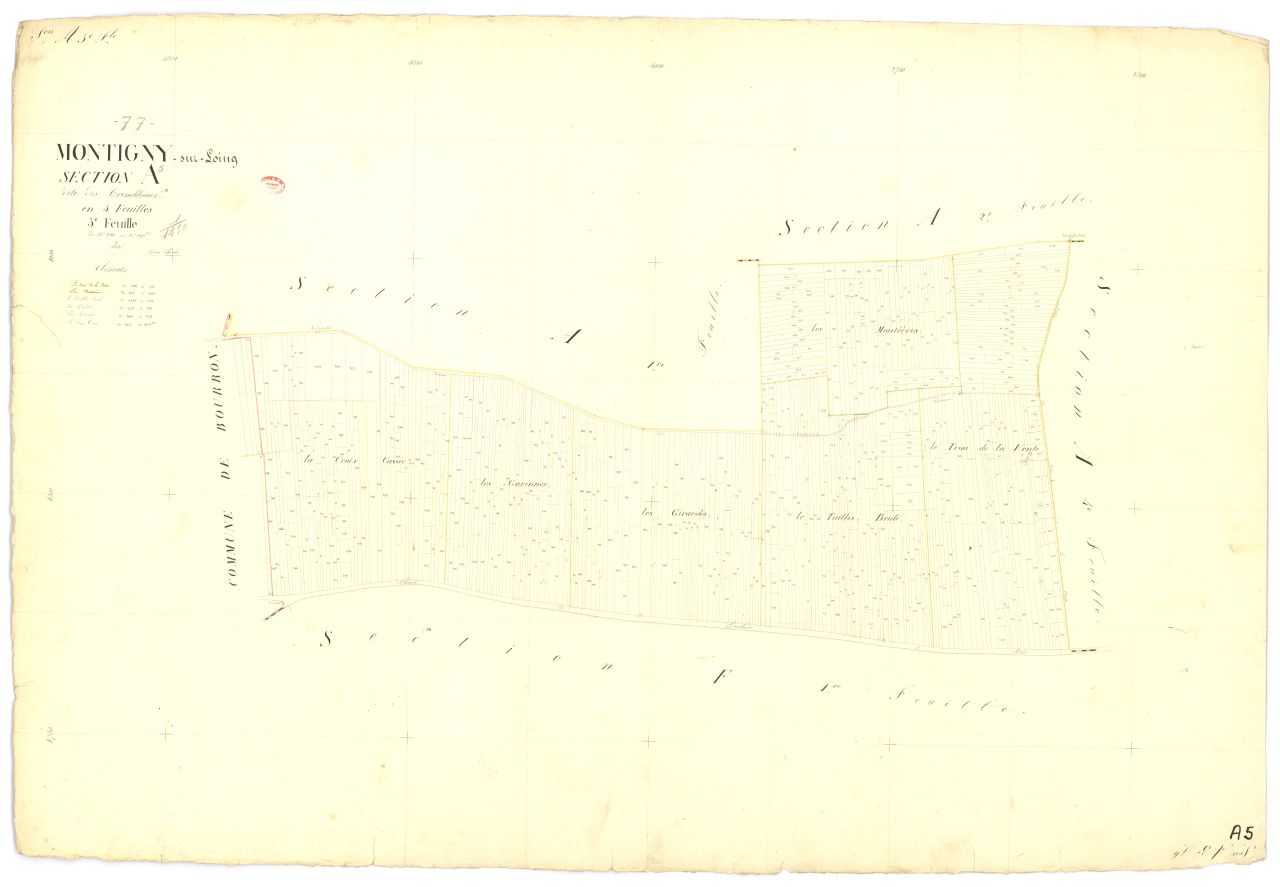 Section A dite de Trembleaux, en 5 feuilles, 5eme feuille