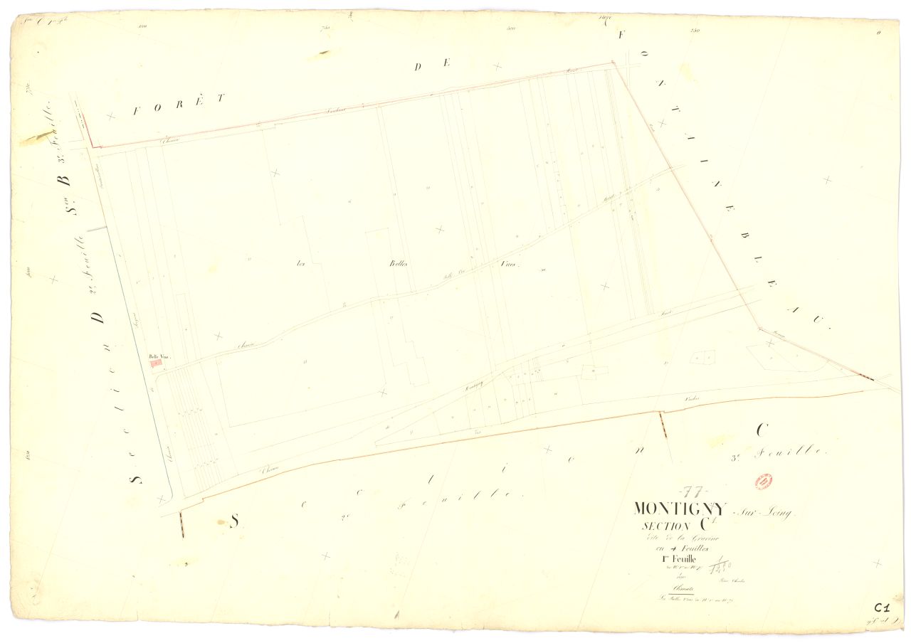 Section C dite de Gravine, en 4 feuilles, 1ere feuille