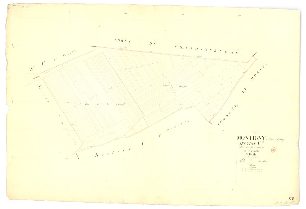Section C dite de Gravine, en 4 feuilles, 3eme feuille