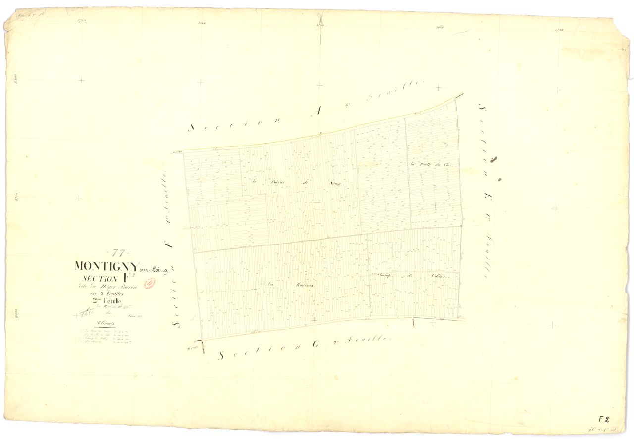 Section F dite du Noyer-Baron, en 2 feuilles, 2eme feuille