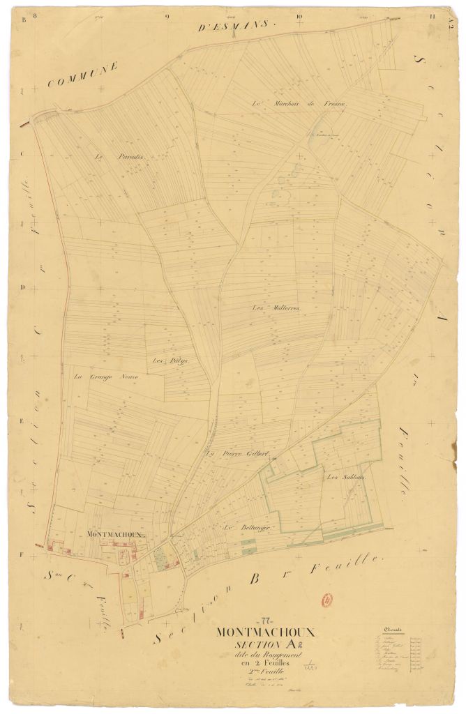 Section A dite de Rougemont, en 2 feuilles, 2eme feuille
