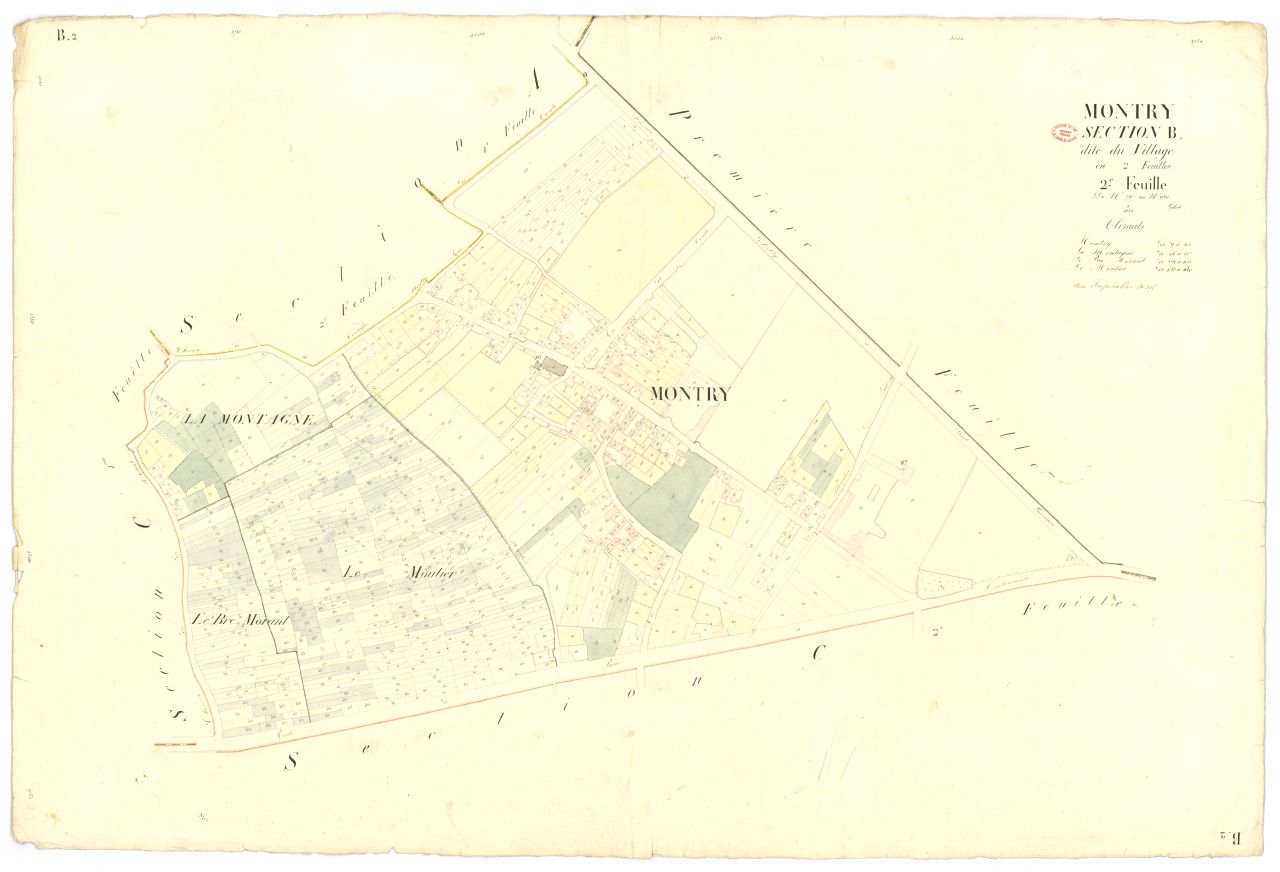 Section B dite du Village, en 2 feuilles, 2eme feuille