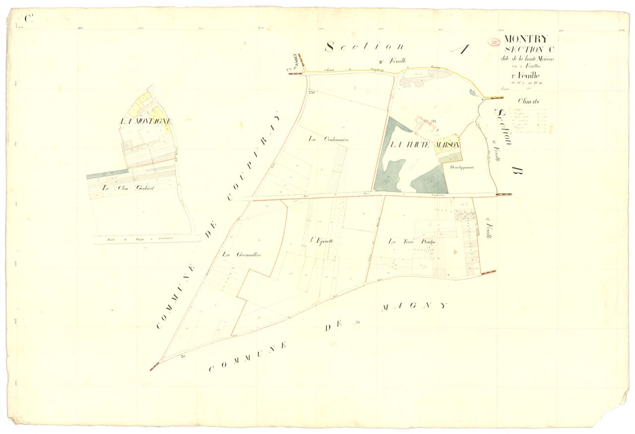 Section C dite de la Haute-Maison, en 2 feuilles, 1ere feuille