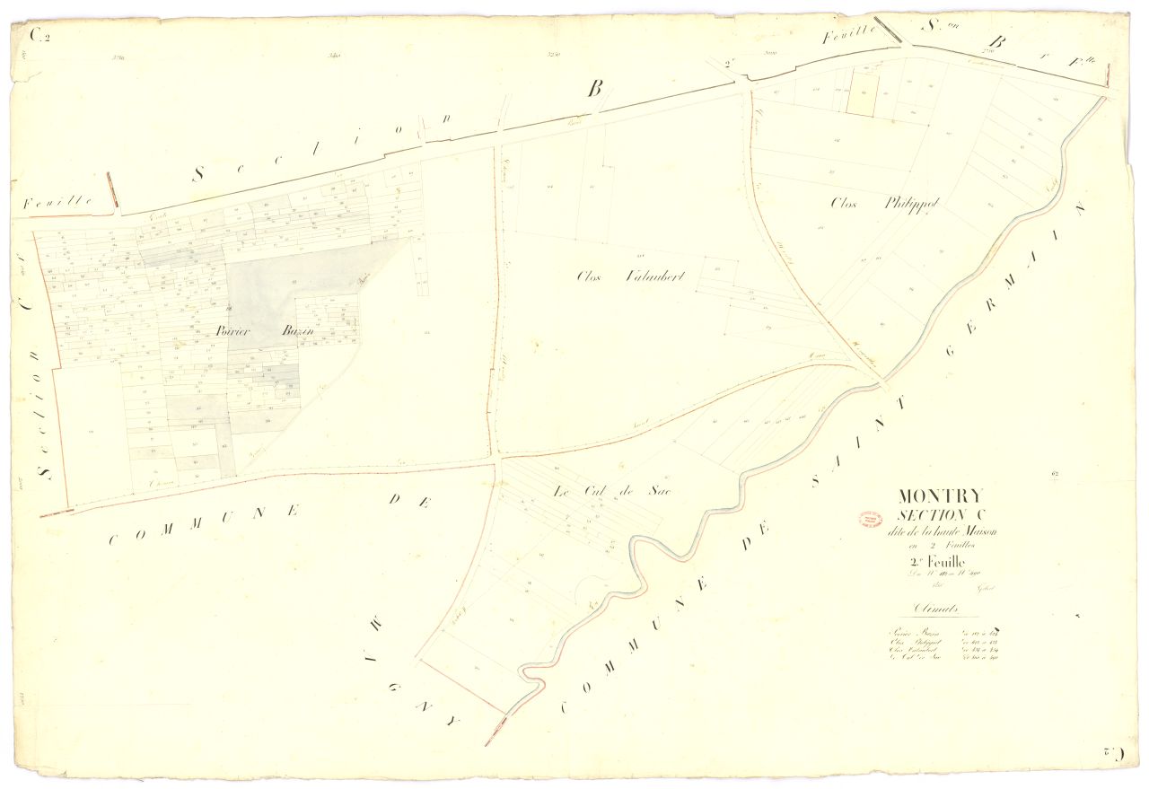 Section C dite de la Haute-Maison, en 2 feuilles, 2eme feuille