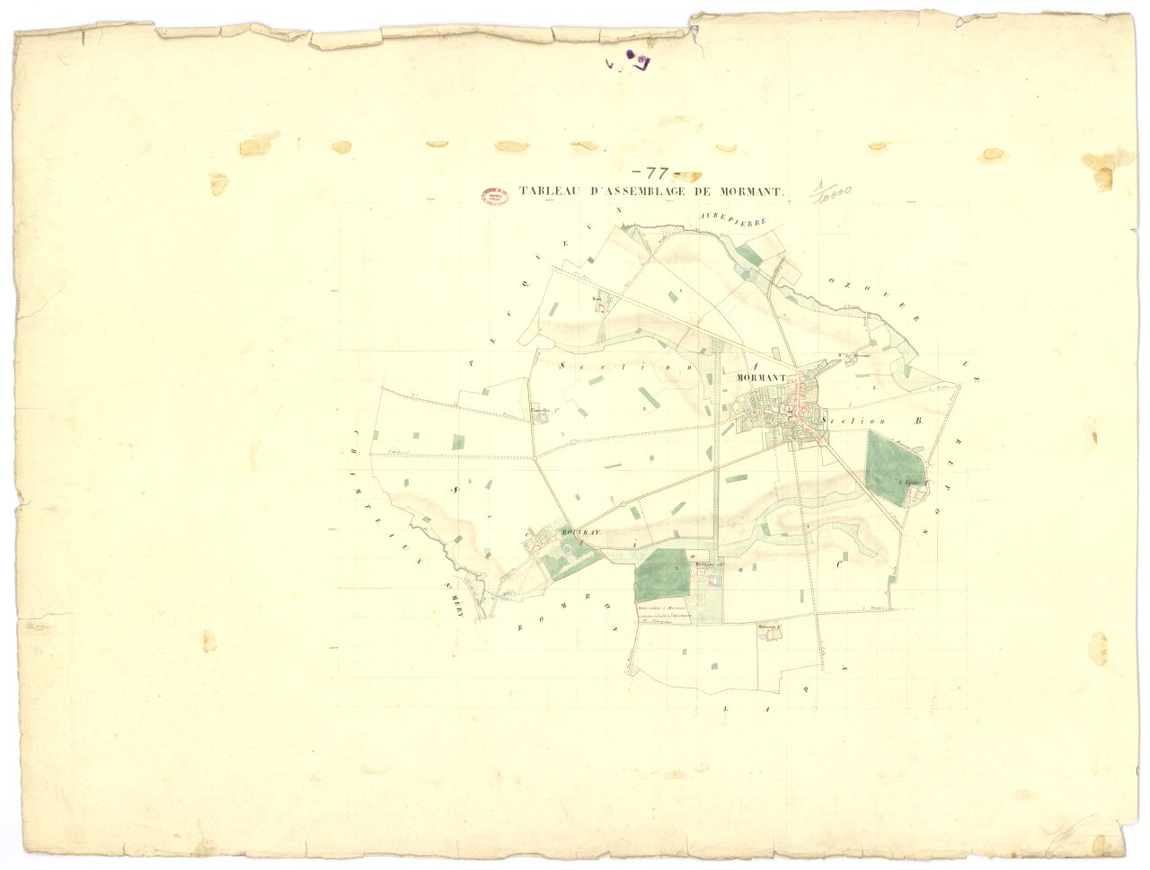 Tableau d'assemblage, 3 sections